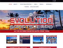 Tablet Screenshot of evolutionsportsexpo.com